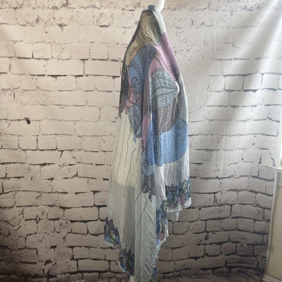 813 Ottotredici Scarf Balloon‎ Print Rectangle Modal Silk Blend Multicolor - Picture 4 of 10